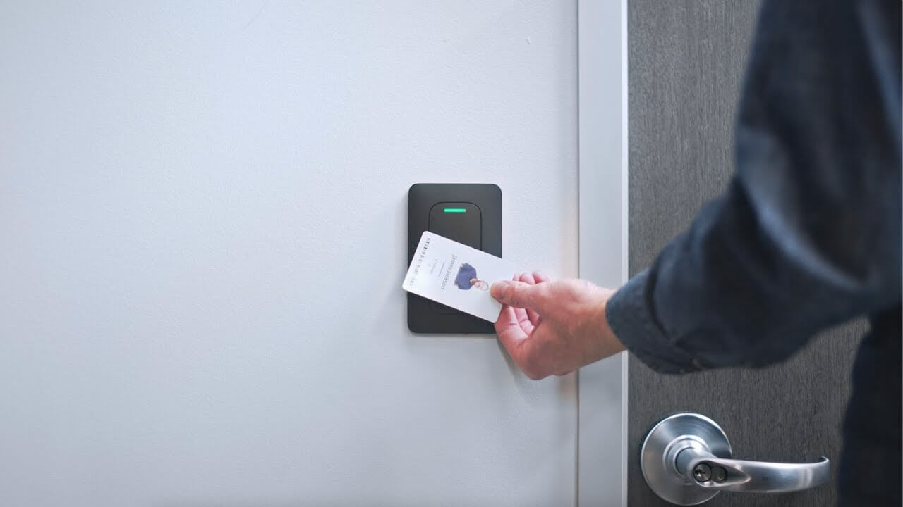 Digital visitor check-in via iPad kiosks, QR codes, or emailed invites. Integrates directly with Verkada Command to log visitor badges, notify hosts on arrival, and screen guests against watchlists automatically.